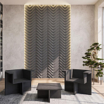 Гипсовая 3D Панель LOVE SPRUCE варинант исполнения - 1 | Loft Concept в Москве