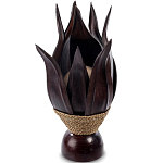 Настольная лампа черная INDONESIAN LAMPS 1 варинант исполнения - 1 | Loft Concept в Москве