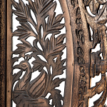 Ширма с  орнаментом ручная резьба Indian Antique Furniture варинант исполнения - 4 | Loft Concept в Москве