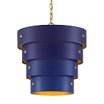 Подвесной светильник фигурный синий из 4-х широких колец Alternating Rings варинант исполнения - 1 | Loft Concept в Москве