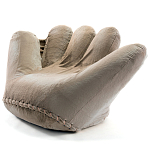 Дизайнерское плюшевое кресло в форме руки бежевое Poltronova Joe Plush Dove Grey варинант исполнения - 2 | Loft Concept в Москве