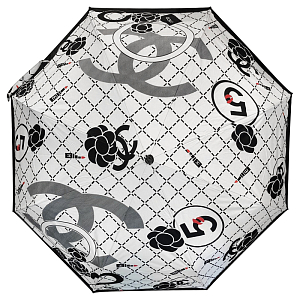 Зонт раскладной CHANEL дизайн 013 Белый цвет
