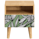 Прикроватная тумба с изображением на ящике Elise Nightstand варинант исполнения - 18 | Loft Concept в Москве