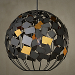 Люстра в форме сферы с декором из металлических квадратов Path to the Stars варинант исполнения - 3 | Loft Concept в Москве