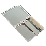 Портсигар на 10 сигарет с газовой зажигалкой из натурального камня Авантюрин Stone Cigarettes Cases варинант исполнения - 3 | Loft Concept в Москве