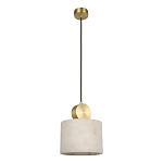 Подвесной светильник с круглым мраморным плафоном Marble square варинант исполнения - 1 | Loft Concept в Москве