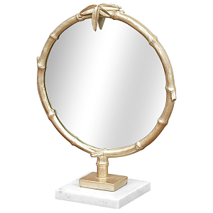 Зеркало настольное Bamboo Gold Marble Mirror
