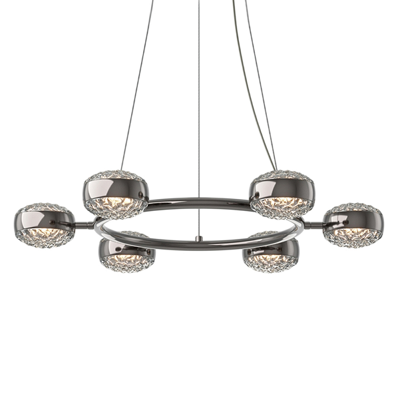 Люстра подвесная Mind 3000К 60Вт Черный Серый Латунь в Москве | Loft Concept 