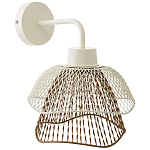 Бра с сетчатым металлическим абажуром Beige Gold Mesh Lampshade варинант исполнения - 1 | Loft Concept в Москве