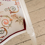 Полукресло из массива бука бежевое с растительным орнаментом Raffael Angel Beige Chair варинант исполнения - 5 | Loft Concept в Москве