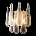 Бра с подвесками из рифленного стекла в форме капель Textured Glass варинант исполнения - 1 | Loft Concept в Москве