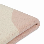 Плед из хлопка бежевого цвета с абстрактным принтом Elysian Flow Peach варинант исполнения - 4 | Loft Concept в Москве