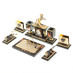 Настольный письменный набор из яшмы и долерита с декором в виде коня Manager Organizer варинант исполнения - 3 | Loft Concept в Москве