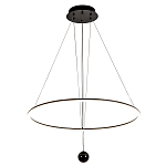 Светодиодная люстра Black LED Circle and Ball Lamp варинант исполнения - 2 | Loft Concept в Москве