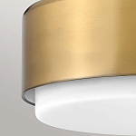 Потолочный светильник круглой формы с белым матовым плафоном Hinkley варинант исполнения - 2 | Loft Concept в Москве