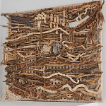 Большая Абстрактное Панно из веток и нитей Dryad Wall Art варинант исполнения - 1 | Loft Concept в Москве