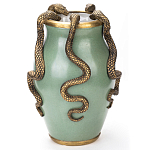 Фарфоровая ваза с декоративными змеями Eden Garden варинант исполнения - 2 | Loft Concept в Москве