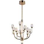 Люстра с декором в виде кристаллов из хрусталя Kenneth Crystal Stone Chandelier 12 варинант исполнения - 2 | Loft Concept в Москве