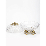 Конфетница из прозрачного рельефного стекла Eden Garden варинант исполнения - 4 | Loft Concept в Москве