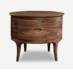 Прикроватный столик из дерева с 2-мя ящиками Moon Walnut Furniture варинант исполнения - 6 | Loft Concept в Москве