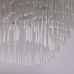 Люстра круглая с прозрачными стеклянными трубками Nembus варинант исполнения - 6 | Loft Concept в Москве