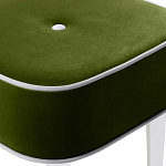 Квадратный мягкий пуф на белых ножках Winton Pouf Square варинант исполнения - 2 | Loft Concept в Москве