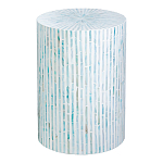 Столик с инкрустацией с перламутровым узором Dominic Blue варинант исполнения - 1 | Loft Concept в Москве