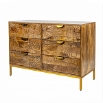 Комод с выдвижными ящиками и фактурным фасадом Termite варинант исполнения - 3 | Loft Concept в Москве