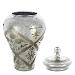 Ваза из стекла с крышкой и декоративными узорами Chinoiserie Ceramics варинант исполнения - 1 | Loft Concept в Москве