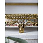 Чаша с цветочным орнаментом на бронзовых ножках Eden Garden варинант исполнения - 4 | Loft Concept в Москве