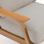 Кресло с каркасом из массива дуба Deniaud Oak Beige Armchair варинант исполнения - 5 | Loft Concept в Москве