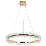 Кольцевая люстра с хрустальным декором Rowan Crystal Ring Horizontal Chandelier варинант исполнения - 4 | Loft Concept в Москве