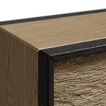 Комод 8 ящиков с подсветкой на рельефном фасаде Warm Industrial варинант исполнения - 8 | Loft Concept в Москве