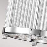 Подвесной светильник цвета хром с рифленым стеклянным цилиндрическим плафоном в современном стиле Feiss варинант исполнения - 6 | Loft Concept в Москве