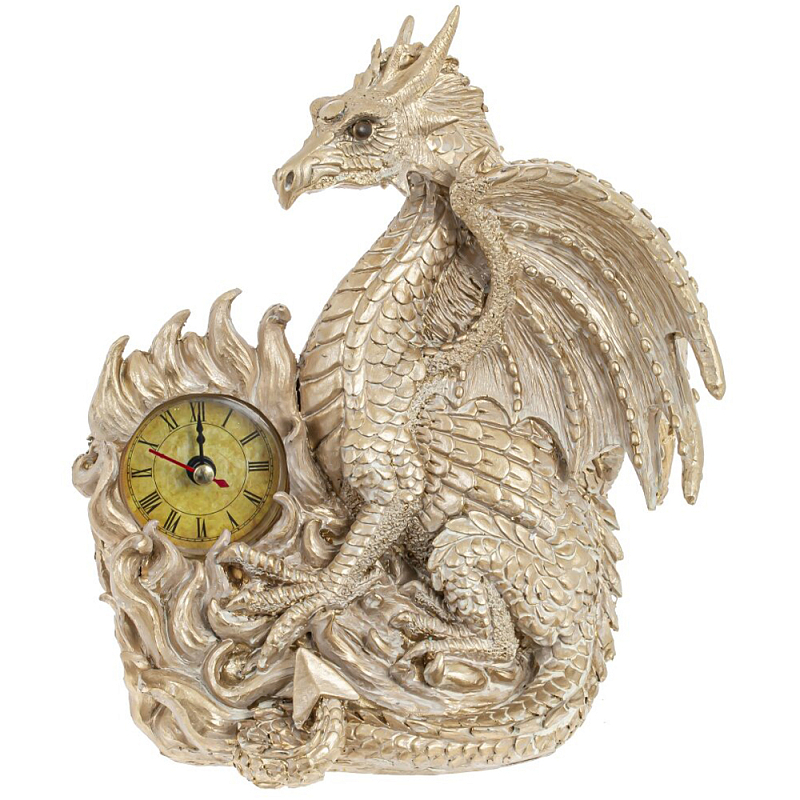     Light Gold Dragon Clock    | Loft Concept 