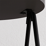 Стол приставной с 2-мя круглыми столешницами цвета антрацит ESSEL SIDE TABLE ANTHRACITE варинант исполнения - 1 | Loft Concept в Москве