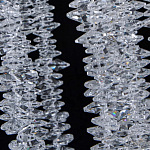 Люстра многоярусная с каркасом из металла и прозрачными подвесками FAIRYTREE Light варинант исполнения - 7 | Loft Concept в Москве