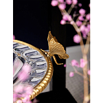 Чаша из прозрачного стекла с бронзовым ободком и фигурками бабочек Eden Garden варинант исполнения - 4 | Loft Concept в Москве