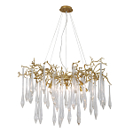 Люстра подвесная с прозрачными подвесками в форме капель Droplet Chandelier варинант исполнения - 3 | Loft Concept в Москве