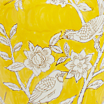 Настольная лампа желтая с изображением белых птиц Flight Among Acacia варинант исполнения - 6 | Loft Concept в Москве