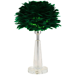 Настольная лампа с перьями Plumage Green Table Lamp варинант исполнения - 1 | Loft Concept в Москве