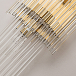 Бра с золотистым основанием и прозрачными трубками Nembus варинант исполнения - 3 | Loft Concept в Москве