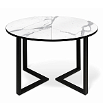 Стол обеденный раздвижной со столешницей белый мрамор Magali варинант исполнения - 2 | Loft Concept в Москве