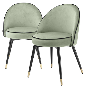Комплект из двух стульев Eichholtz Dining Chair Cooper set of 2 pistache green