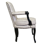 Кресло c растительным орнаментом Aubrey Classical Armchair beige jacquard варинант исполнения - 1 | Loft Concept в Москве