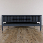 Кофейный стол Primo с двумя ящиками Черный дуб варинант исполнения - 2 | Loft Concept в Москве