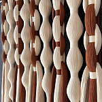 Дизайнерский Декор на стену с кисточками из хлопковых нитей wall panel Thread brushes варинант исполнения - 2 | Loft Concept в Москве