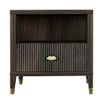 Прикроватная тумбочка с полкой Elsa Dreams Walnut  варинант исполнения - 6 | Loft Concept в Москве