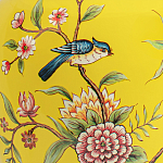 Настольная лампа желтая с изображением птиц Slip Away варинант исполнения - 6 | Loft Concept в Москве