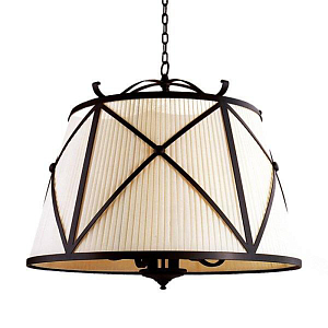 Люстра абажур Provence Lampshade Light Brown Chandelier